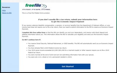 Non filers might also get the «Stimulus check»!!!