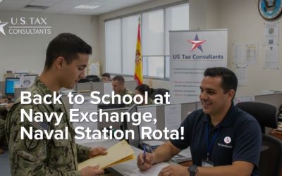 “Back to school” at the Navy Exchange, Naval Station Rota, Spain