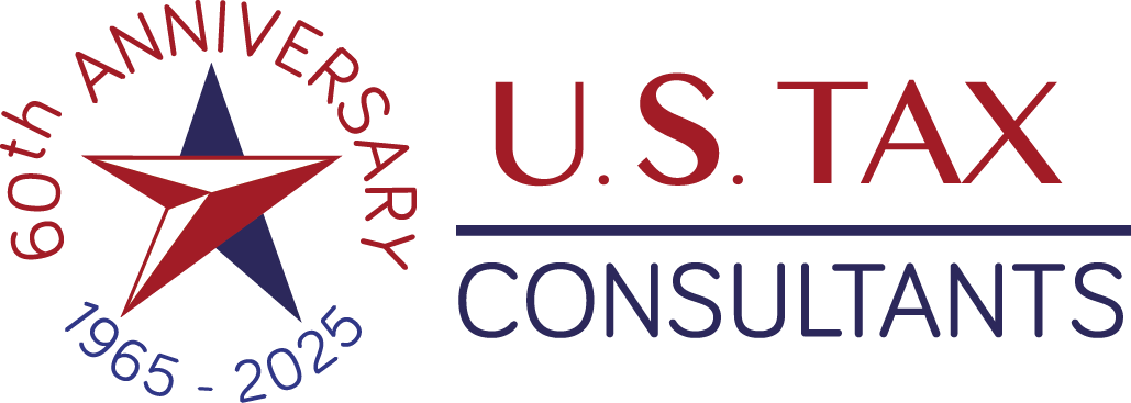 Logo us tax consultants 60 aniversario horizontal